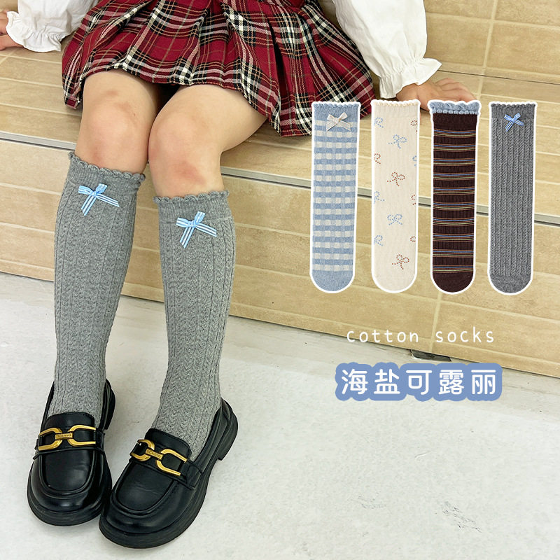 儿童长筒袜子春秋季女童中大童小儿童袜子(0-16岁