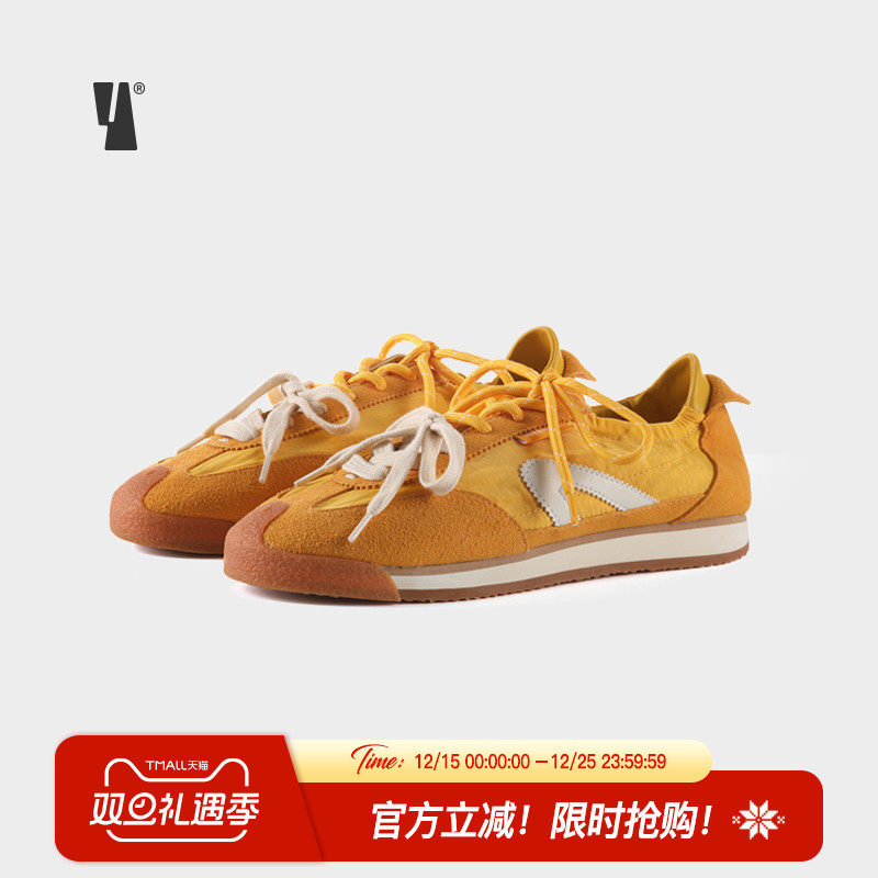 VEEMES复古黄色德训鞋情侣款
