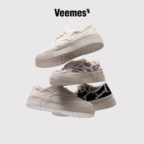 VEEMESxGRKC小碎花联名款帆布鞋