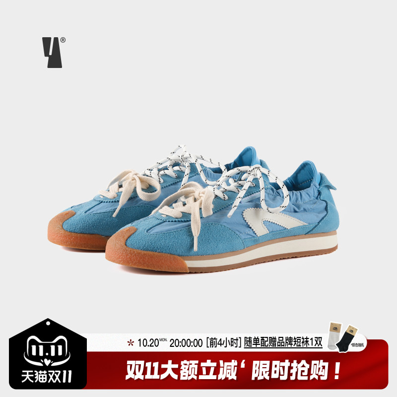 VEEMES复古蓝色德训鞋