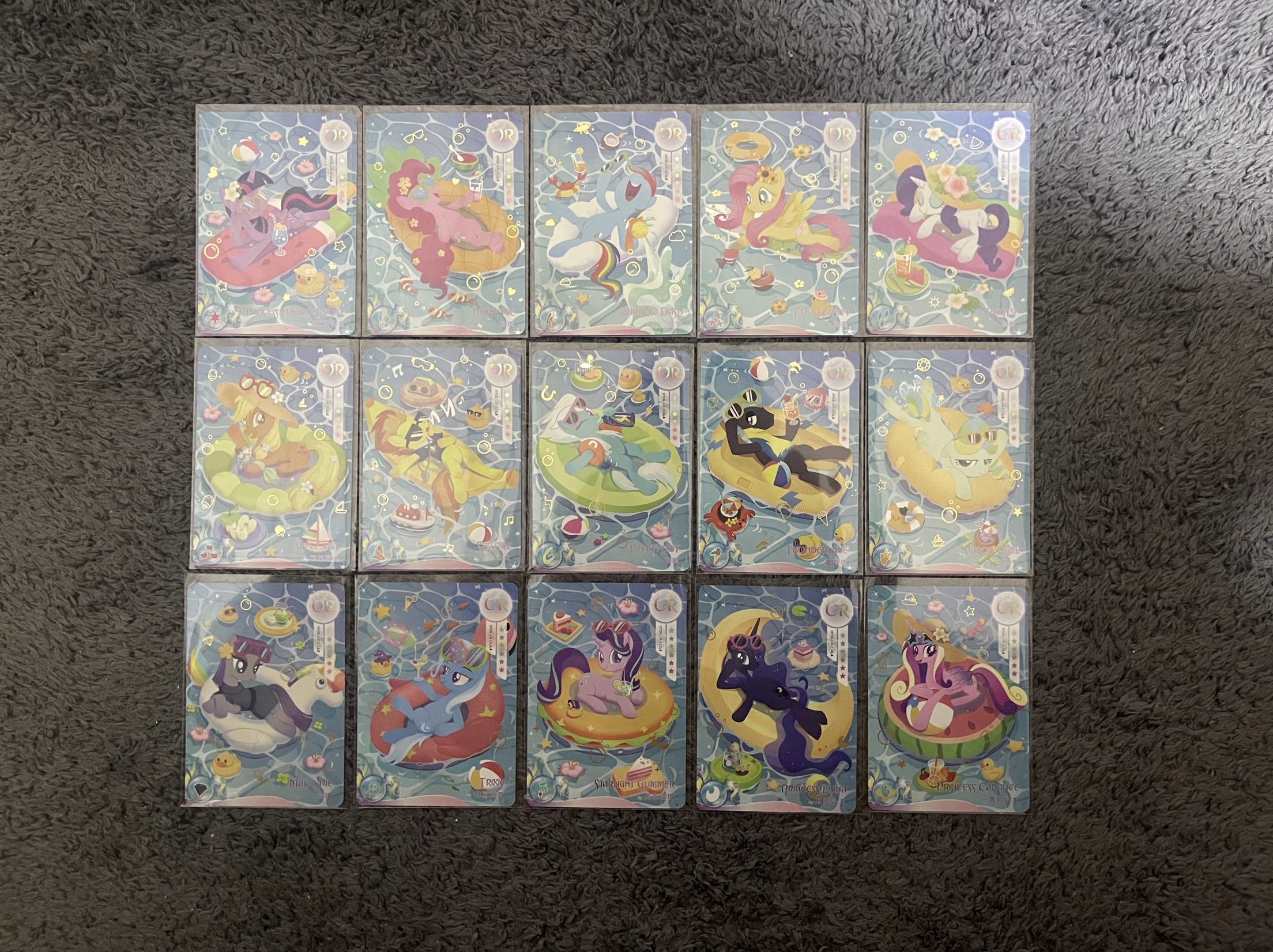 新品正版小马辉月8UR泳装柔柔碧琪云宝紫悦卡牌收藏全套单卡现货