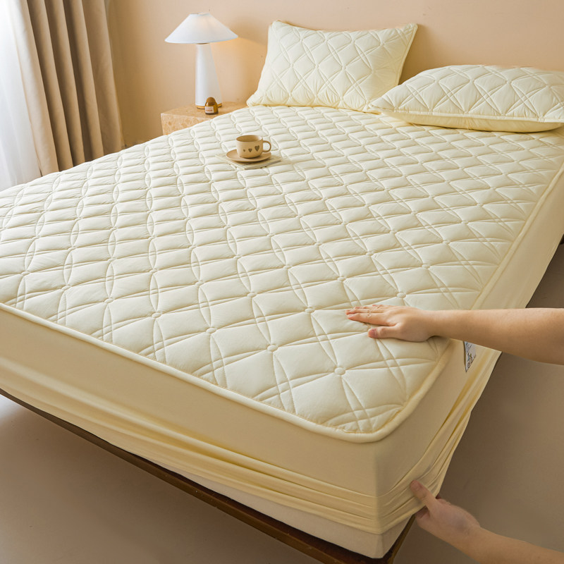 纯棉床笠单件全棉夹棉加厚床罩席梦思床垫保护套床单防滑套可定做