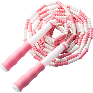 儿童可记名竹节跳绳小学专用软珠节绳幼儿园初学中考绳子运动短绳