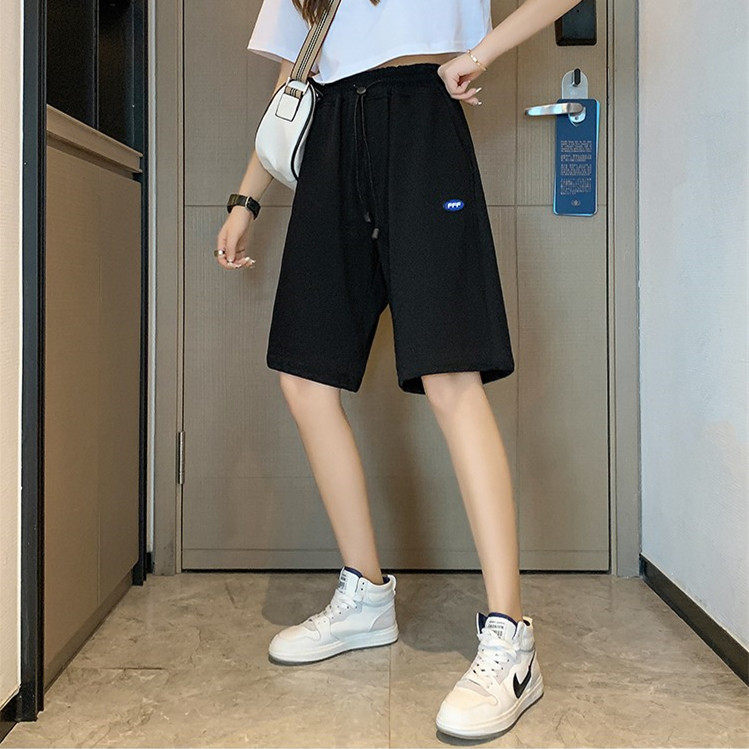 初中生高中学生阔腿短裤少女夏季外穿体育考试专用跑步五分篮球裤