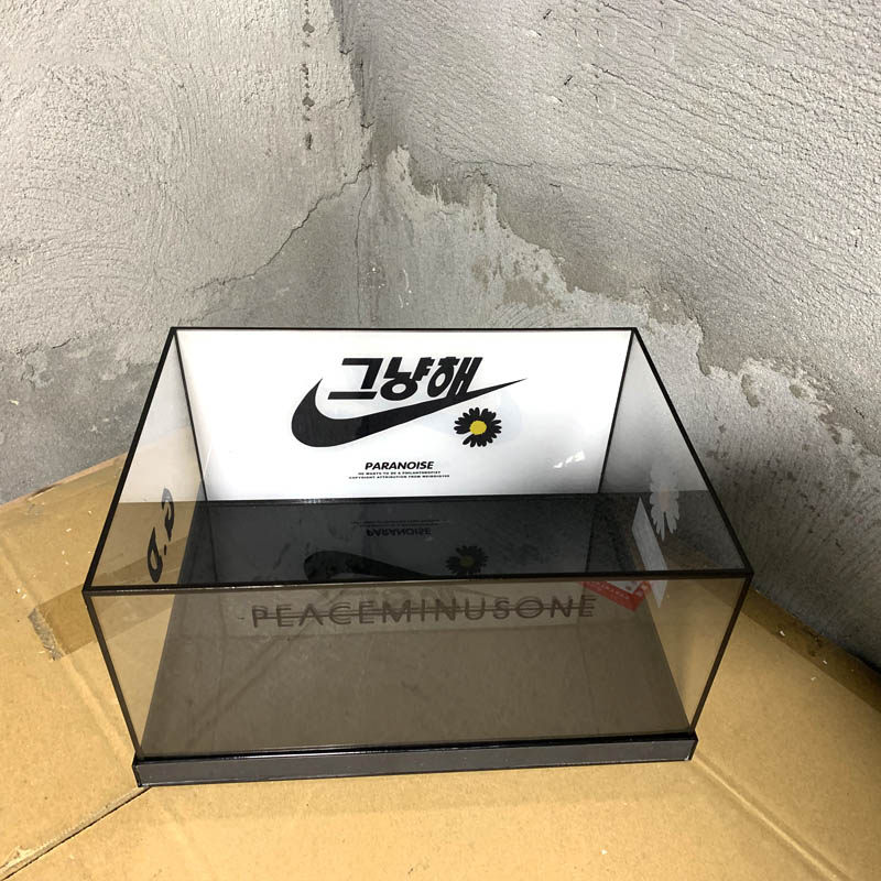 鞋盒收纳盒透明aj球鞋防尘展示盒运动鞋收藏盒来图可定制生日礼盒