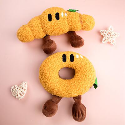 宠物吐司面包毛绒玩具响纸发声啃咬磨牙解闷幼猫咪可爱陪伴小狗狗