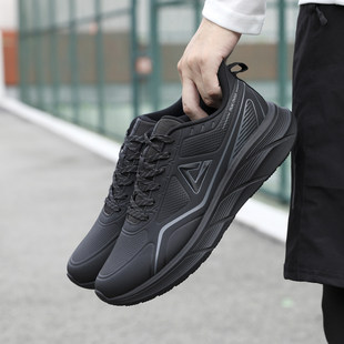 匹克态极跑步鞋男款秋冬季皮面防水减震软底轻便跑鞋休闲运动鞋子