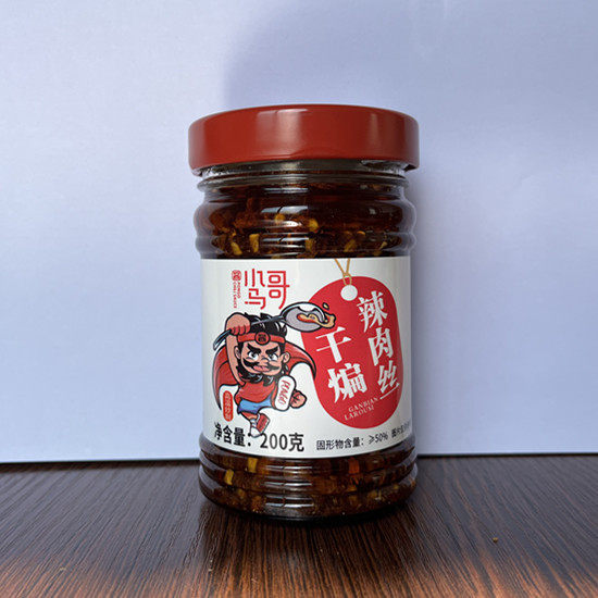 山姆超市代购山东特产沂蒙小马哥干煸辣肉248g/瓶正宗沂水特产即