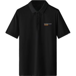 夏季保罗polo衫翻领短袖t恤男白色冰丝休闲衣服有领半袖带领体恤