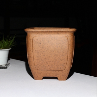 宽口四方高端精品宜兴紫砂花盆高盆栽多肉树桩兰花盆专用柴烧透气