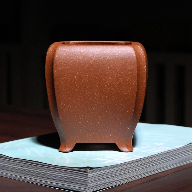 窝口四方形精品紫砂花盆粗砂透气红降坡泥盆景盆栽多肉菖蒲绿植,鲜花速递/花卉仿真/绿植园艺,花盆,淘宝优惠券,粉丝福利购,淘宝优惠卷