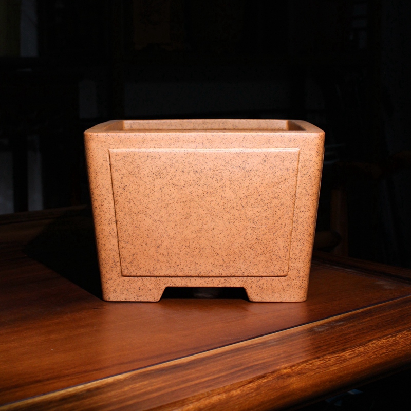 紫砂四方形一颗印精品花盆