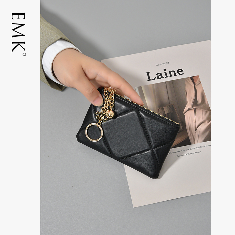 真皮精致小巧卡包零钱一体包女2023新款放包里的S钥匙包迷你小包