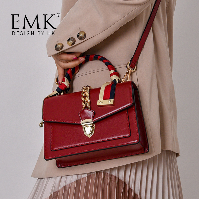 小mk女包2021新款斜挎包时尚法国质感欧洲站女士包包洋气小方包潮