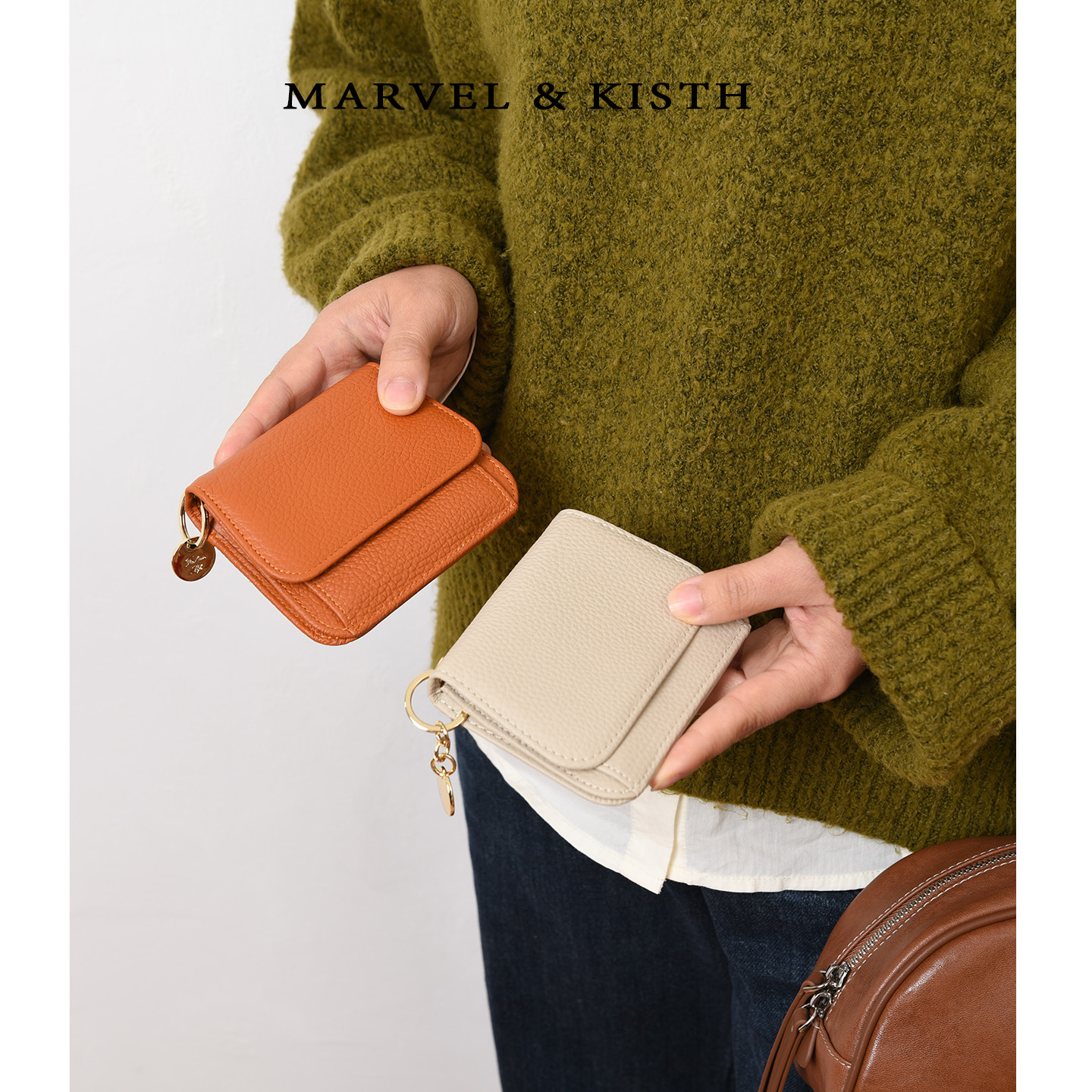 头层牛皮小众设计多卡位小钱包