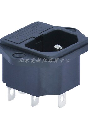 台湾【宏聚】原装正品AC电源插座三插座带保险二合一插座S-03F-11