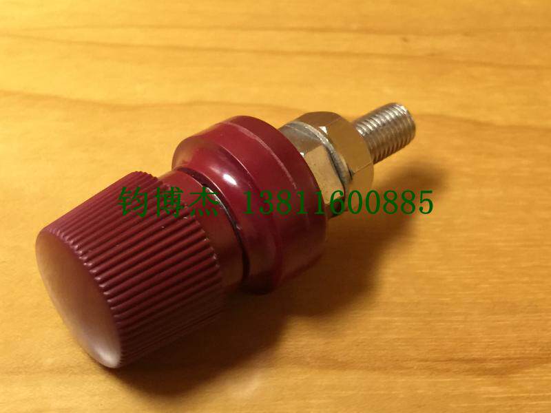 接线柱上海阳刚红黑M8铜柱JS555胶木接线柱50A