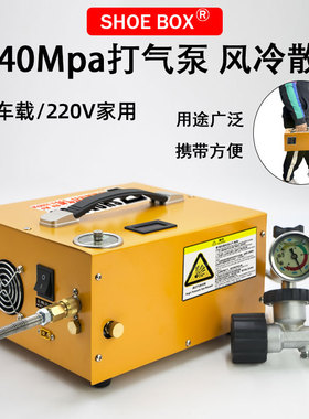 鞋盒12V车载高压打气泵40mpa电动打气机高压充气泵打气泵30mpa