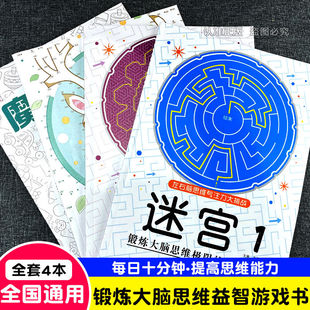 迷宫魔线专注力训练益智游戏左右脑思维大挑战数字连点画线游戏书