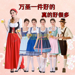 巴伐利亚服装 女佣女仆角色扮演衣服 女传统连衣裙德国啤酒节服装