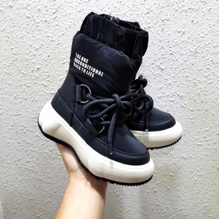 35码广州产俄罗斯男女童雪地靴含真羊毛靴防滑保暖童靴适合零下穿