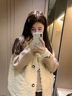 PINKMOON/小羊驼 羊羔毛马甲秋冬百搭保暖背心