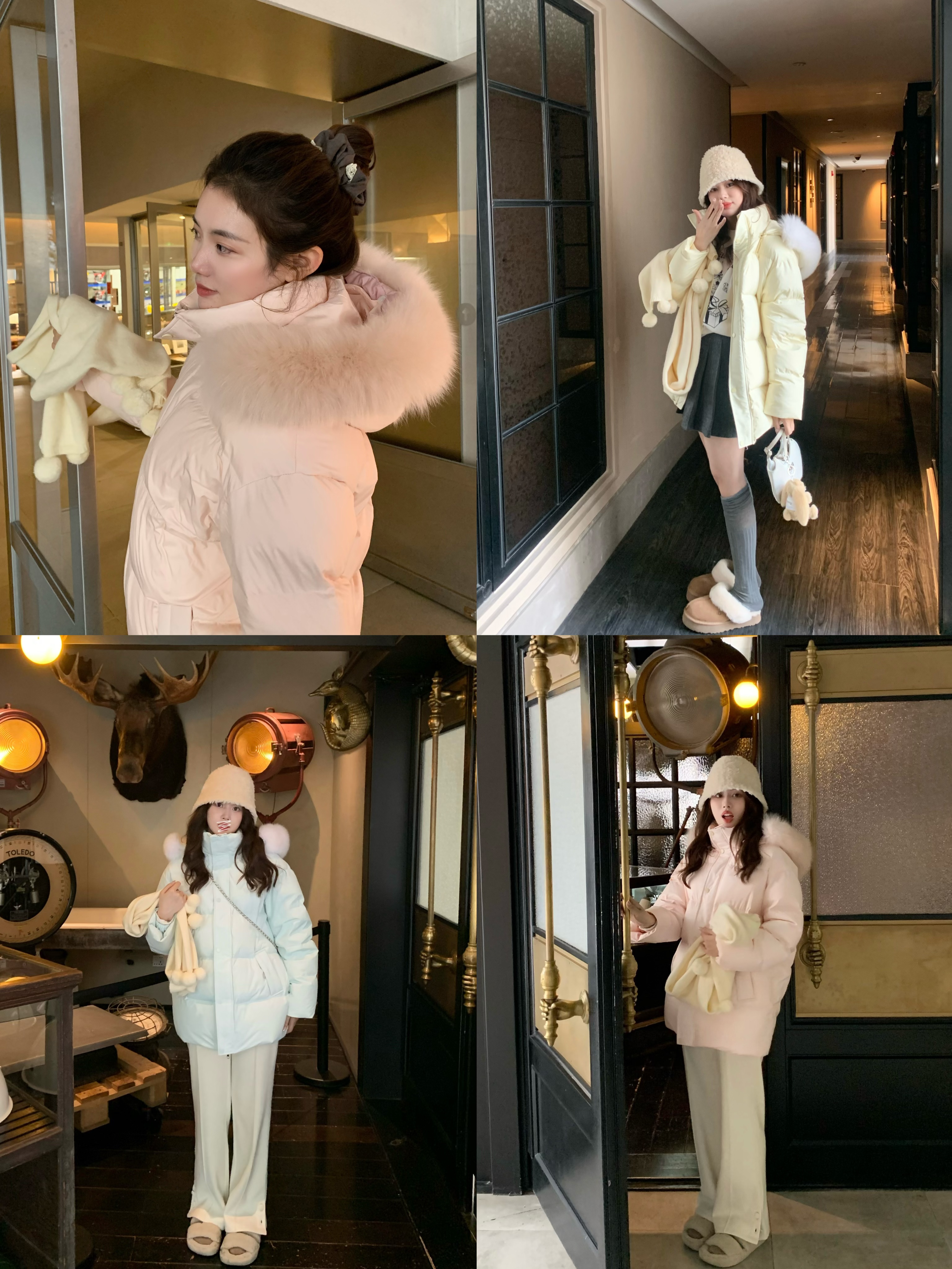 PINKMOON/温暖抱抱 保暖过冬90白鸭绒羽绒服 三色显白外套