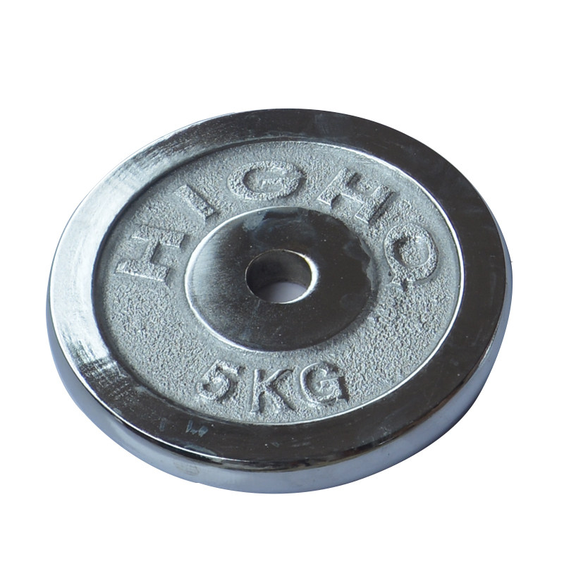 足重电镀/烤漆/环保杠铃片哑铃片摇臂配重片小孔片加重举重片健身