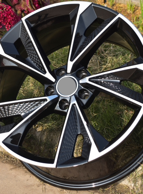 适用于奥迪A6LA4A8LA3Q5A7A5Q3RS7大众轮毂H5鳄鱼18寸9寸20寸车圈