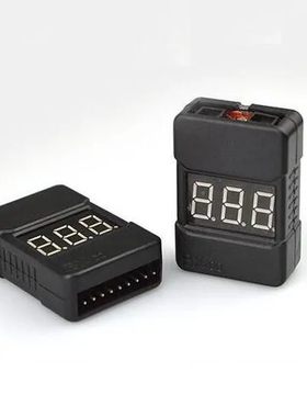 BB响航模锂电池电压测试器1-8S报警器电量电压显示器可调低压保护