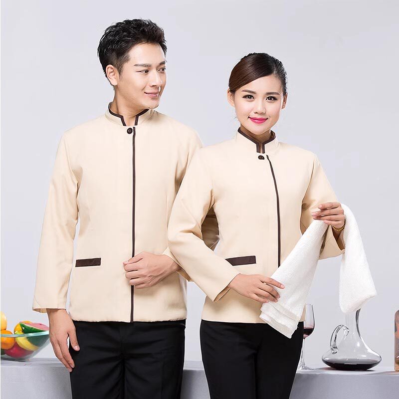 保洁工作服长袖保洁服秋冬酒店客房服务员服装物业宾馆清洁制服