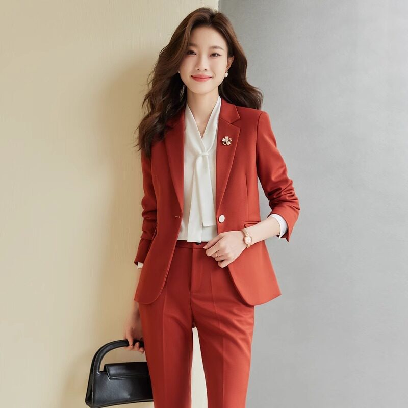 高端西装套装女春秋新款时尚气质女神范职业装正装酒店经理工作服