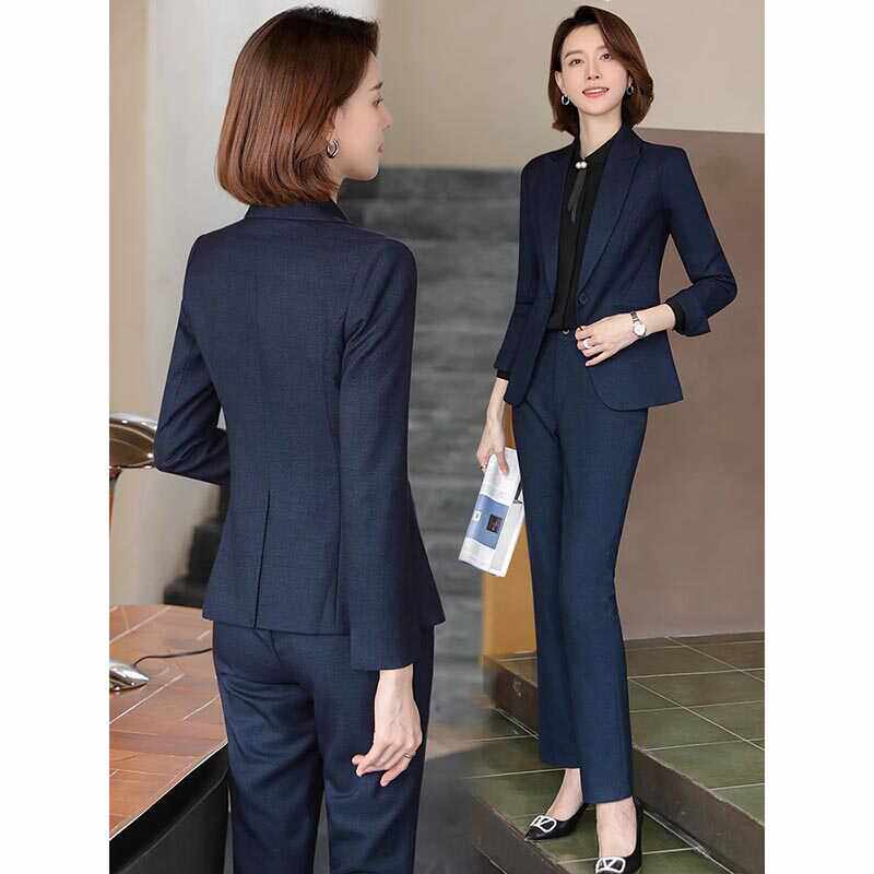 职业西装套装女春秋高端气质女士正装工装酒店经理工作服西服外套