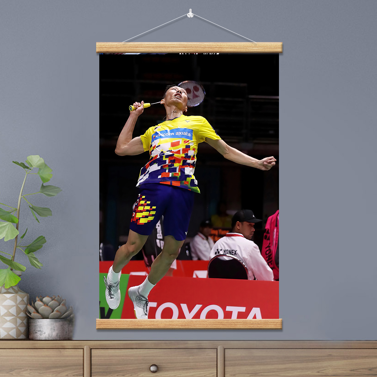 李宗伟羽毛球运动明星挂画装饰画