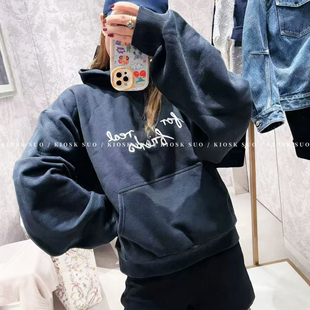 LOOK PACER 25SS经典刺绣字母套头连帽卫衣长袖帽衫 男女同款!