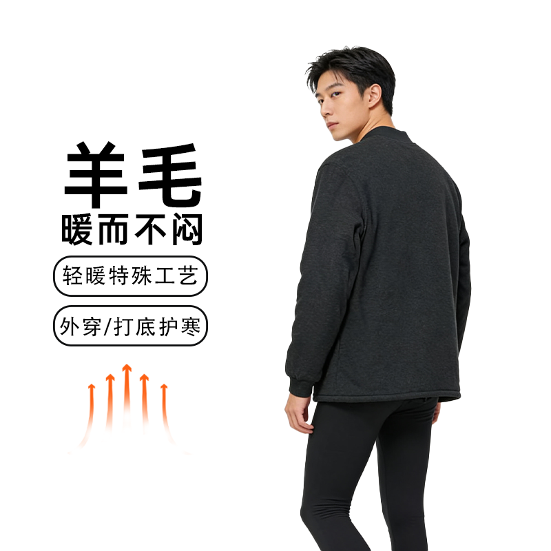 永展羊毛袄开衫外套中老年防寒男士东北加厚羊毛棉袄XYZ83487,女士内衣/男士内衣/家居服,保暖上装,淘宝优惠券,粉丝福利购,淘宝优惠卷