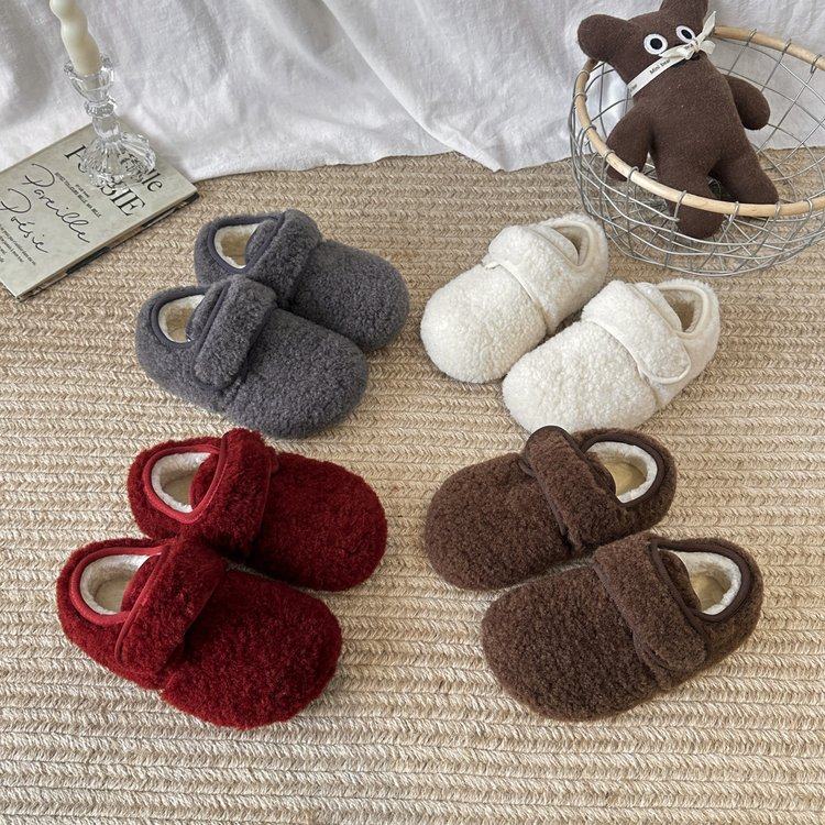 韩版儿童加绒棉鞋2025冬季新款女童百搭毛毛鞋男童软底防滑豆豆鞋,童鞋/婴儿鞋/亲子鞋,棉鞋,淘宝优惠券,粉丝福利购,淘宝优惠卷