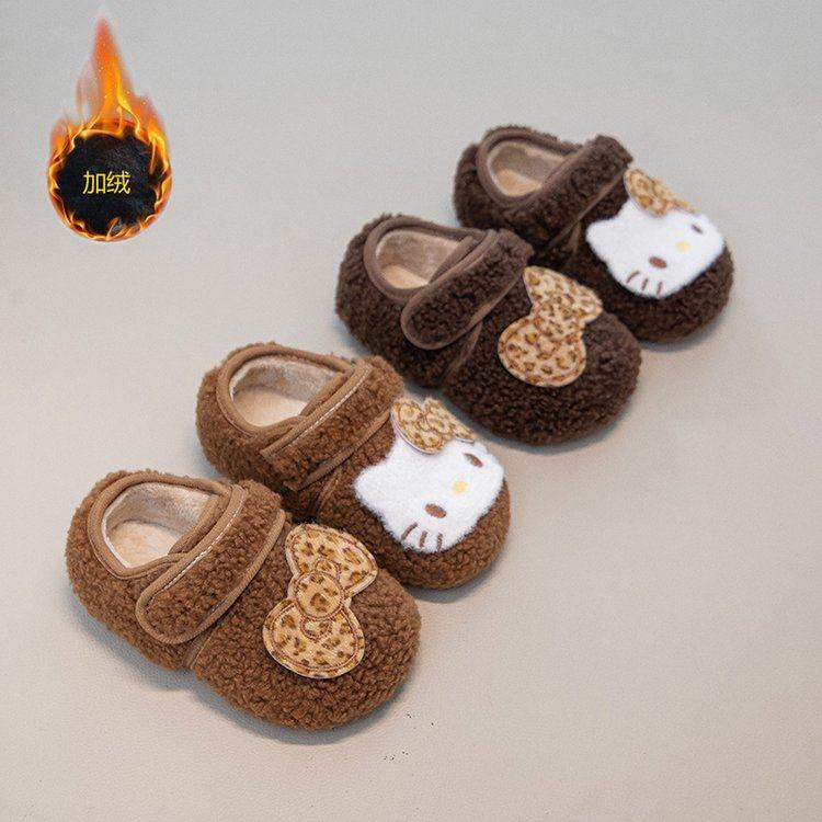 韩版女童加绒毛毛鞋2025冬季新款女宝宝卡通豆豆鞋女孩保暖棉鞋,童鞋/婴儿鞋/亲子鞋,棉鞋,淘宝优惠券,粉丝福利购,淘宝优惠卷