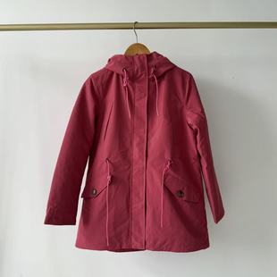 户外冲锋衣防风保暖夹棉衍缝AG25秋冬中长款 连帽棉服三防面料