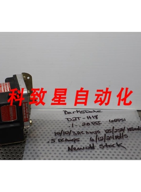 工业配件D2T-H18 压力开关 10PSI 60PSI 10/10/3AC AMPS