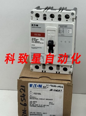 工业配件FD3100L 断路器 100 安 600 VAC C 系列