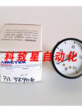 工业配件USGAUGE P500 压力表 160 PSI 1 8 ANPT CBM