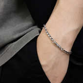 钛钢磁吸手链男女简约百搭个性 原创小众冷淡风2024新品 手饰品潮