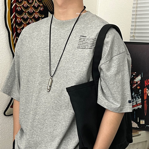 钛钢绒皮绳中性口哨项链