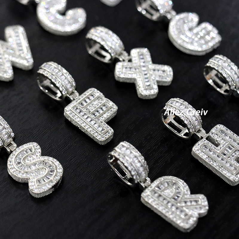 26个字母镶钻3A锆石超闪各种长度