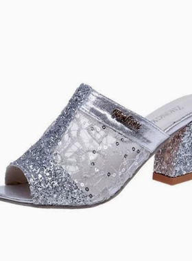 Women Sandals 2023 Ladies Summer Slippers Shoes High Heels S