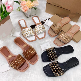 2024夏季欧美新款平底凉拖鞋女鞋Flat ZA Sandals Slippers Women