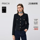 肌理感优雅短外套女 春季 PRICH法式 小香风羊毛圆领西装