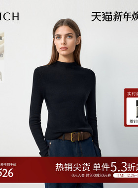 【16针48支精纺羊毛】PRICH半高领针织衫2025年冬季新品打底衫