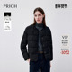 90%鹅绒 PRICH时尚 圆领面包格轻薄羽绒服冬季 新款 短外套女